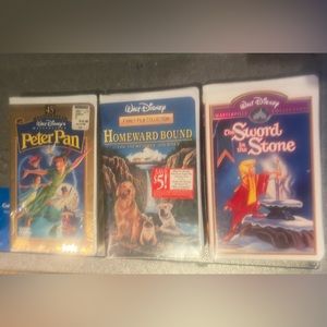 NEW Lot of 3 Disney VHS Tapes Sealed